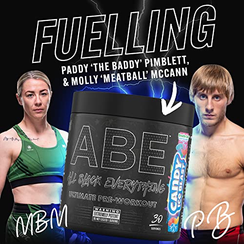 ABE All Black Everything Pre Workout Energy, Increase Physical Performance with Citrulline Applied Nutrition uk supplements