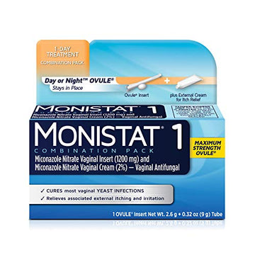 MONISTAT 1-Dose Yeast Infection Treatment, 1 Ovule Insert & External Itch Cream Monistat uk supplements