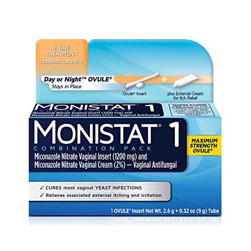 MONISTAT 1-Dose Yeast Infection Treatment, 1 Ovule Insert & External Itch Cream Monistat uk supplements