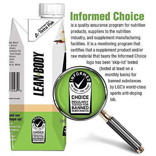 Lean Body Ready-to-Drink, Plant-Based Vegan Vanilla Caramel Protein Shake, 30g Protein Labrada uk supplements