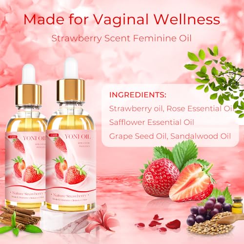 BASSI 2PCS Yoni Oil Organic Feminine Oil Vaginal Moisturizer - Ph Balance for Women - Feminine Deodorant BASSI uk supplements