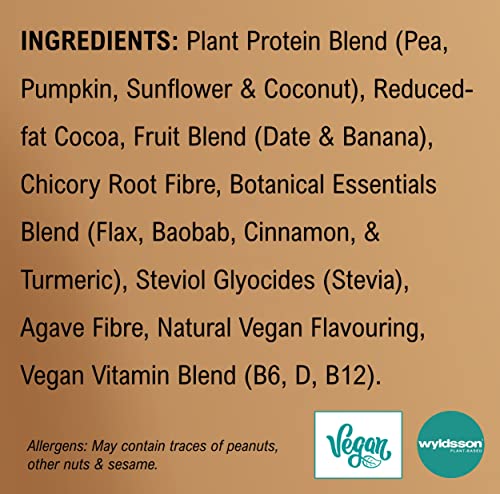 Vegan Protein Powders (1kg) - 28 Servings - EarthChamp by Wyldsson - Plant Based Chocolate Wyldsson uk supplements