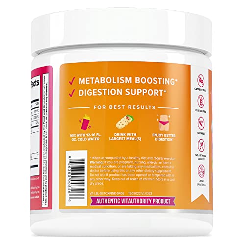Detox Cleanse for Weight Loss and Belly Fat - Anti Bloat and Digestive Health Clean Gut Vitauthority uk supplements