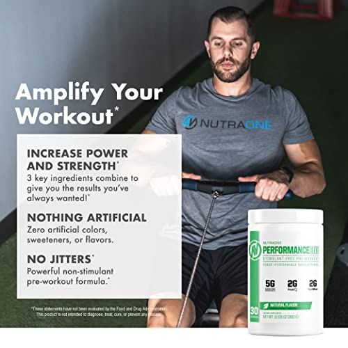 PerformanceOne Best Stimulant-Free Pre Workout Powder by NutraOne for Women and Men NutraOne Nutrition uk supplements