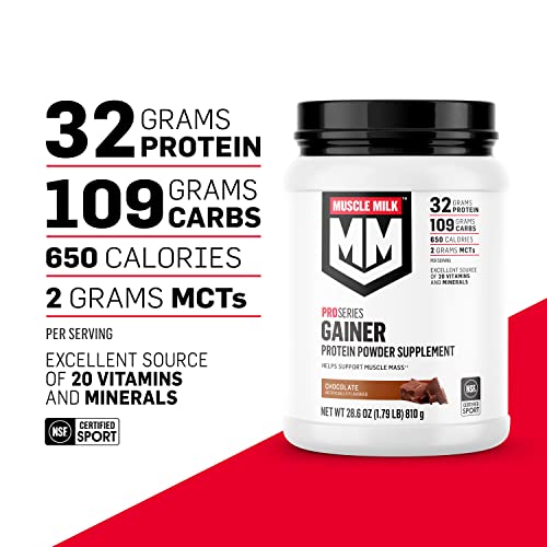 Muscle Milk Gainer Protein Powder, Chocolate, 32g Protein, 5 Pound Muscle Milk uk supplements
