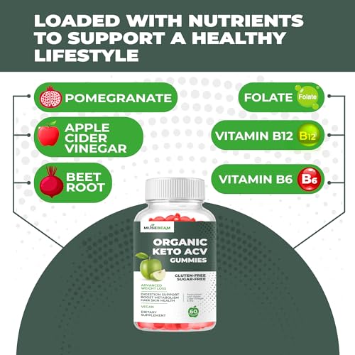 Keto ACV Gummy for Advanced Weight Loss - Gluten Sugar Free Rapid Belly Fat Burner MuseBeam uk supplements