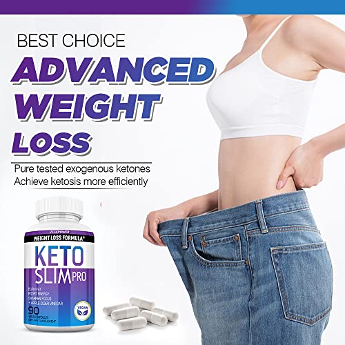 VEGEPOWER Keto Fast Diet Pills- Ketone Slim Pro 180 Capsules-Apple Cider Vinegar VEGEPOWER uk supplements