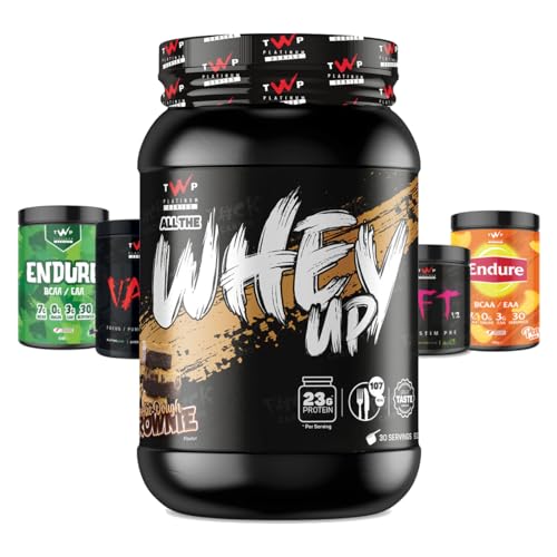 TWP Nutrition Platinum Series All The Whey Up Protein Powder Shake, 23g Whey Protein, Low Fat TWP uk supplements