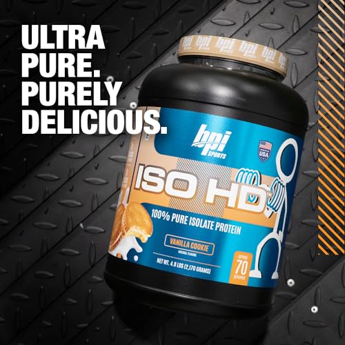 BPI Sports ISO HD Isolate Protein Vanilla Cookie, 76.8 oz - 69 Servings BPI Sports uk supplements