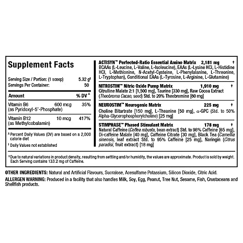 ALLMAX MUSCLEPRIME, White Raspberry - 266 g - Advanced Grade Pre-Workout ALLMAX Nutrition uk supplements