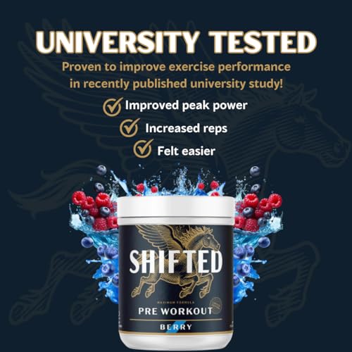 SHIFTED Maximum Pre Workout Powder, Energy & Focus Supplement with Creatine Monohydrate SHIFTED uk supplements