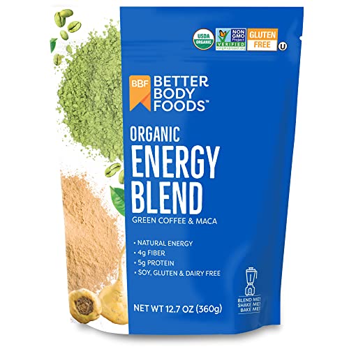 BetterBody Foods Organic Energy Blend, Plant-Based Natural Energy, Gluten-free, Non-GMO BetterBody Foods uk supplements