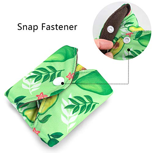 Teamoy 10pcs Cloth Panty Liners, Reusable Sanitary Pads with Wet Bag, Washable Cloth Menstrual Pads Teamoy uk supplements