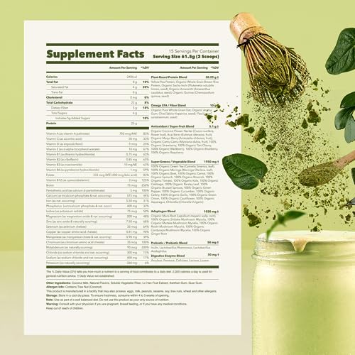 Ka’Chava All-In-One Nutrition Shake Blend, Matcha, 85+ Superfoods, Nutrients & Plant Ka'Chava uk supplements