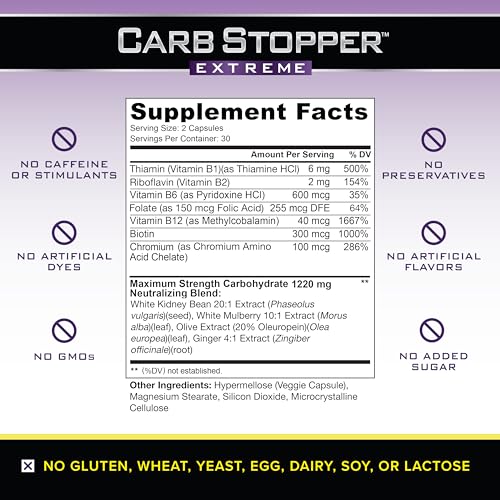 Carb Stopper Extreme: Maximum Strength, Natural Carbohydrate and Starch Neutralizer Carb Stopper Extreme uk supplements