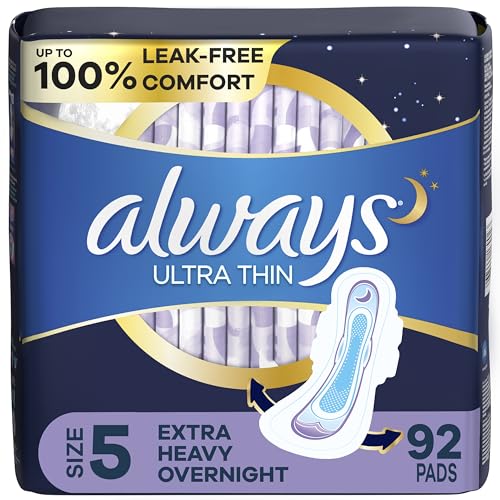 Always Ultra Thin Feminine Pads for Women, Size 5, Extra Heavy, Overnight Absorbency Always uk supplements