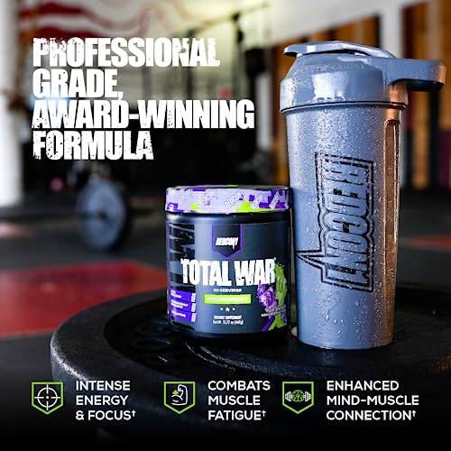 REDCON1 Total War Pre Workout Powder, Sour Gummy Bear - Fast Acting Caffeinated REDCON1 uk supplements
