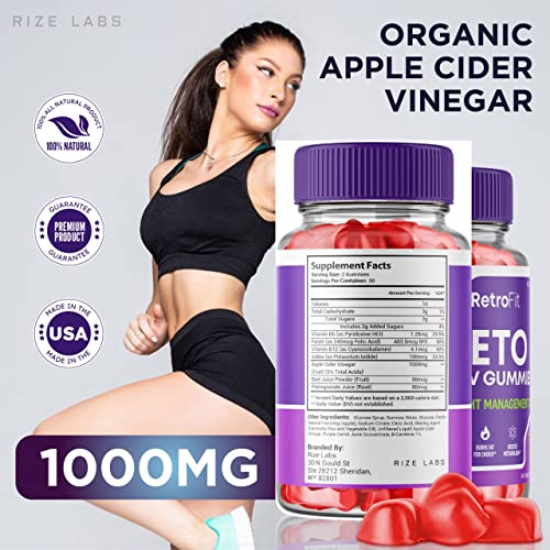 rize labs (2 Pack) RetroFit Keto Gummies - Retro Fit ACV for Advanced Weight Loss rize labs uk supplements
