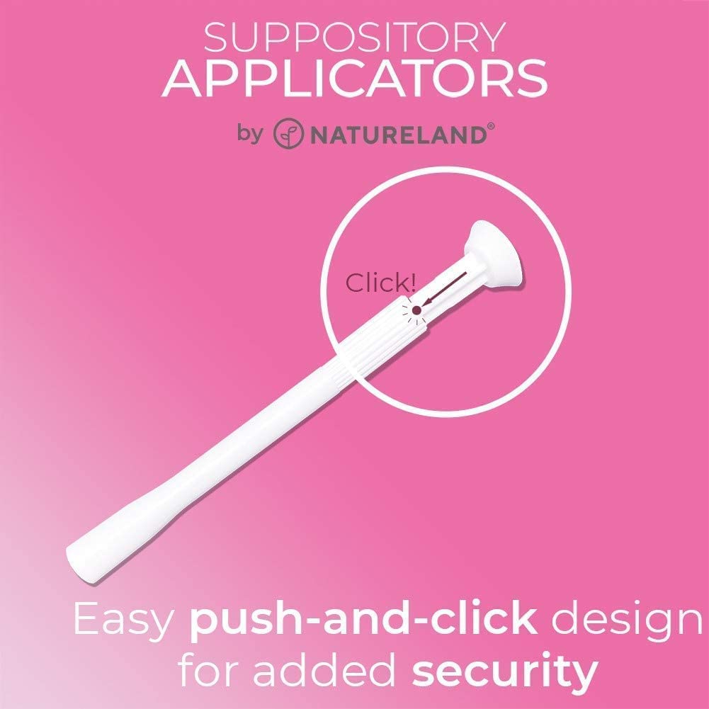 Natureland [40 Count Boric Acid Suppositories 600mg w/ [20 Pack] Vaginal Applicator - Feminine Care Natureland uk supplements