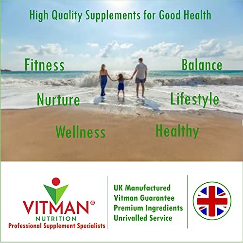 Marine Collagen Capsules - 600mg High Strength Hair, Skin and Joint Supplement VitMan Nutrition uk supplements
