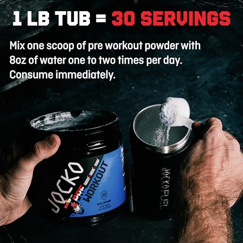 JOCKO FUEL Ultimate Pre Workout Powder - Pre-Workout Energy Powder Drink for Men JOCKO FUEL uk supplements