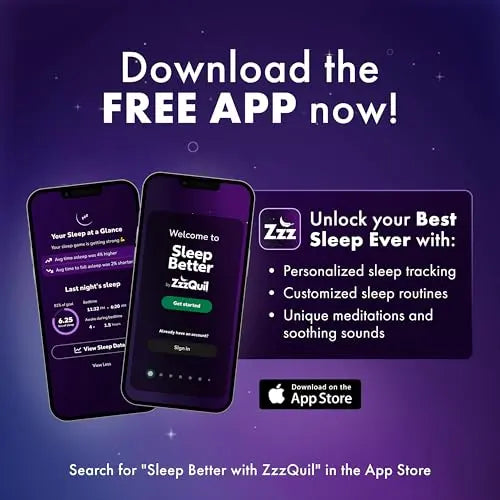 ZzzQuil Liquid, Max Strength Pain Reliever, Nighttime Sleep Aid Liquid, Acetaminophen 1000mg, Diphenhydramine 50mg HCI, Non-Habit Forming, Midnight Berry Flavored, 2 Pack, 24 FL OZ ZzzQuil uk supplements