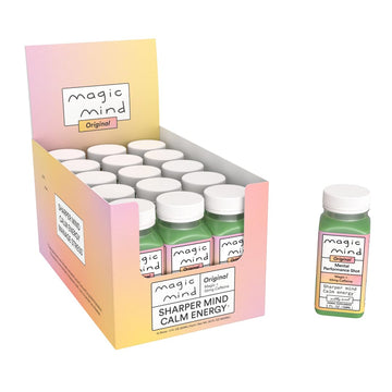 Magic Mind Energy And Focus Drink Shots - Stress Relieving, No Jitters, Ashwagandha, Vitamin B12, Vitamin C, Matcha Green Tea, Functional Mushrooms - 2 FL Oz (15 Pack) Magic Mind uk supplements