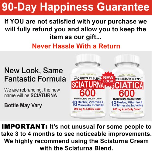 Sciatica Supplement with 600 mg Alpha Lipoic Acid - Sciatic Nerve Support Nuturna uk supplements