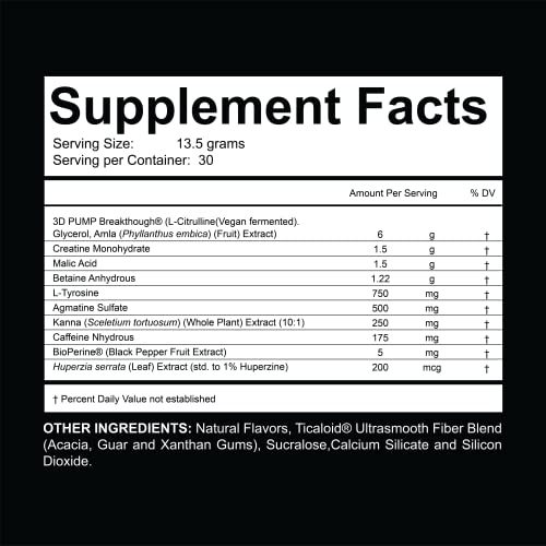 Hyfuel Nutrition Zeus Pump Pre Workout - Pump Focus Energy Power - 3D Pump Breakthrough Hyfuel Nutrition uk supplements