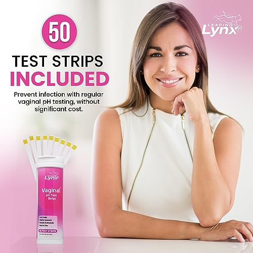5-Minute Vaginal pH Test Kit for Women - 50 Premium-Quality Vaginal Heath pH Test Strips Included Leaping Lynx uk supplements