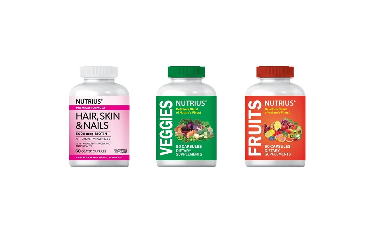 Nutrius Fruits Delicious Blend of Nature's Finest - 90 Capsules Dietary Supplements Nutrius uk supplements