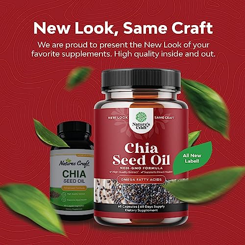 Potent Chia Seed Extract Pills for Men and Women Natural Supplement for Weight Loss Natures Craft uk supplements