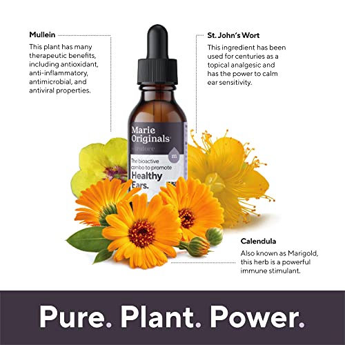 Organic Ear Oil for Earache Irritation, All Natural Eardrops for Infection Marie Originals uk supplements