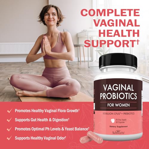16in1 Vaginal Probiotics for Women (10 Powerful Strains + Organic Prebiotics) BioSchwartz uk supplements