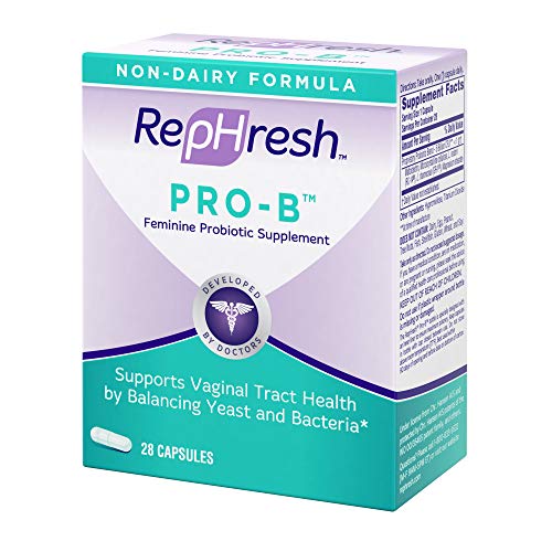 NEW RepHresh Pro-B Feminine Probiotic Supplement Non- Dairy Formula/Vegetarian Capsule, 28ct Rephresh uk supplements