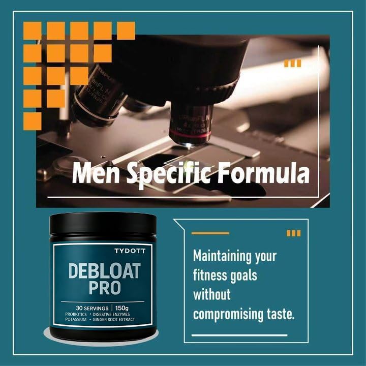 TYDOTT Debloat Pro, Contains Probiotics and Digestive Enzymes to Relieve Bloating, Supports Gut Health, Nutrient Absorption, and Stomach Comfort to Support Digestive Health AZX uk supplements