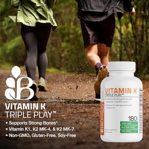 Vitamin K Triple Play (Vitamin K2 MK7 / Vitamin K2 MK4 / Vitamin K1) Full Spectrum Bronson uk supplements