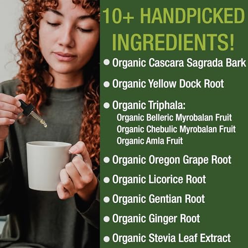 USDA Organic Colon Cleanse Liquid Drops. Vegan, Kosher Colon Cleanser & Detox Supplement Peak Performance uk supplements