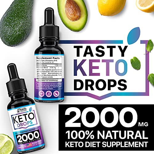 Keto Diet Drops with BHB Exogenous Ketones - Made in USA - Fat Burner & Appetite Suppressant KETO BIOLOGY uk supplements