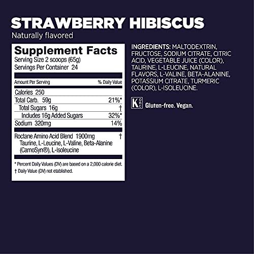 Gu Energy Roctane Ultra Endurance Energy Drink Mix, Strawberry Hibiscus GU Energy uk supplements