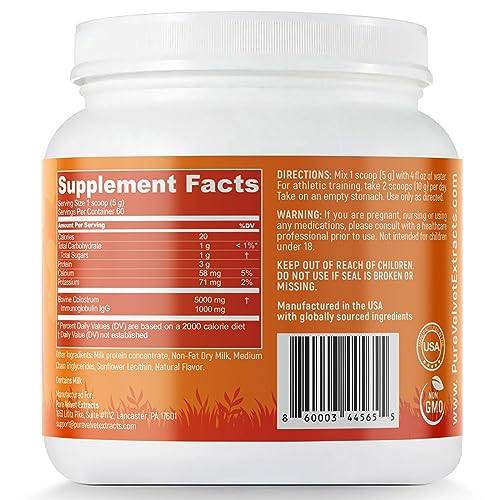 Pure Velvet Colostrum Powder for Gut Health, Bloating, Hair Growth, Immune Support Pure Velvet uk supplements