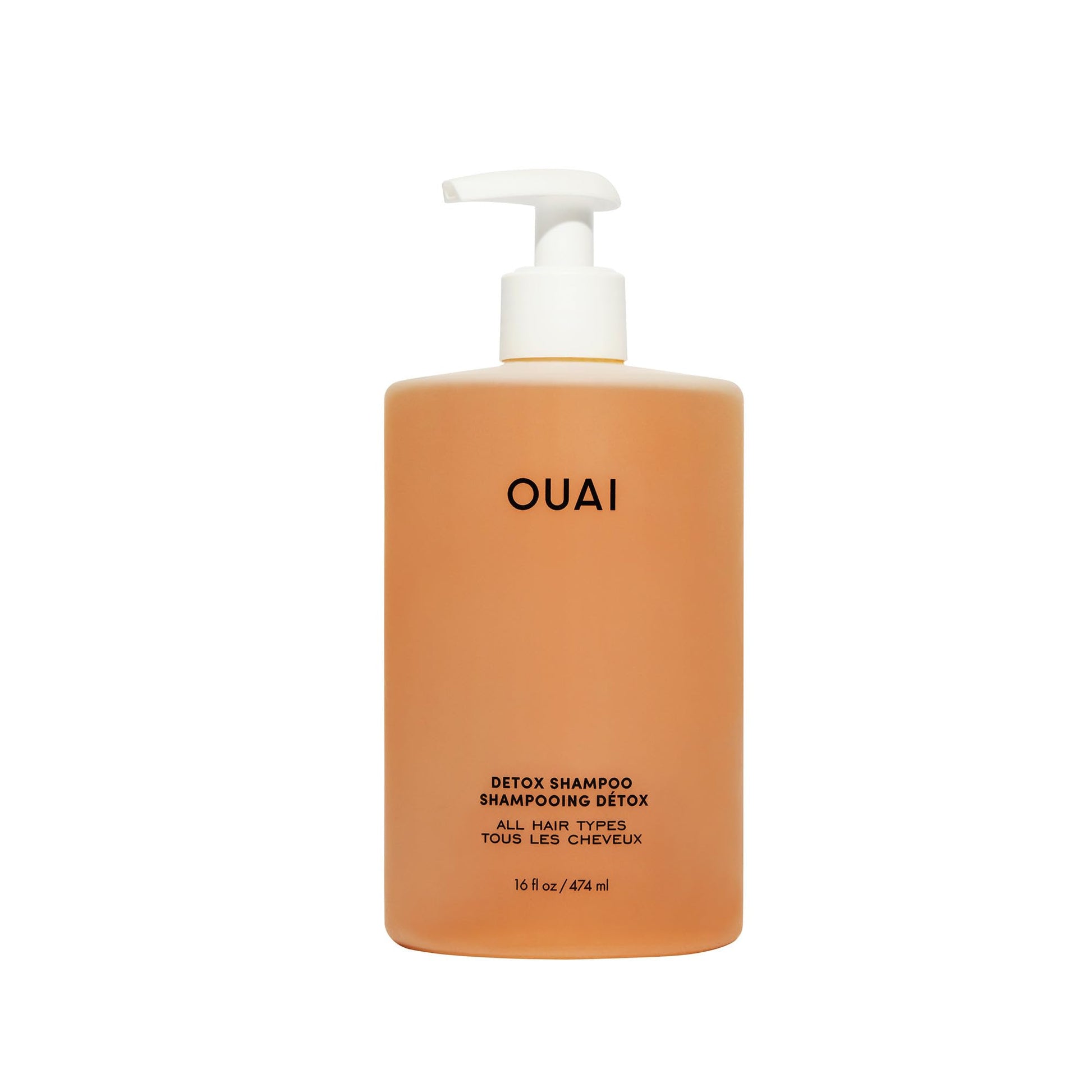 OUAI Detox Shampoo - Clarifying Shampoo for Build Up, Dirt, Oil, Product and Hard Water - Apple Cider Vinegar & Keratin for Clean, Refreshed Hair - Sulfate-Free Hair Care (16 oz) OUAI uk supplements