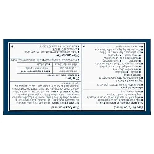 Advil Dual Action Back Pain Caplets Delivers 125mg Ibuprofen and 250mg Acetaminophen Per Dose for 8 Hours of Back Pain Relief - 144 Count Advil uk supplements