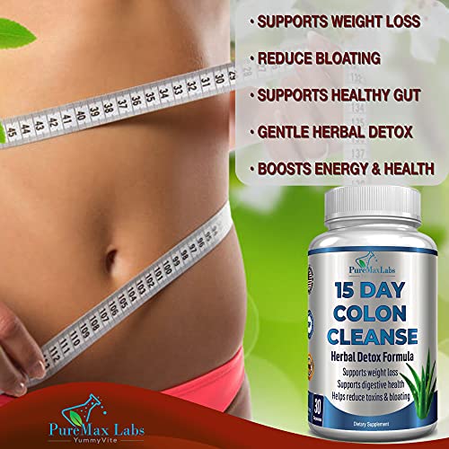 YUMMYVITE 15 Day Colon Cleanse and Detox, Herbal Detox Formula, Supports Weight YUMMYVITE uk supplements