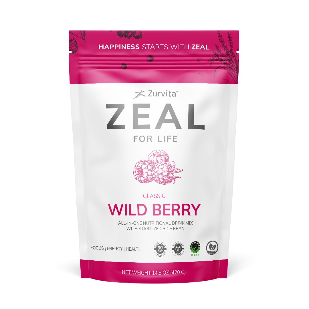 Zurvita - Zeal for Life 30-Day Wellness Bag - Wild Berry (Classic) - Nutritional Supplement for Vitality, Immunity, and Wellness - 420 Grams Zurvita uk supplements
