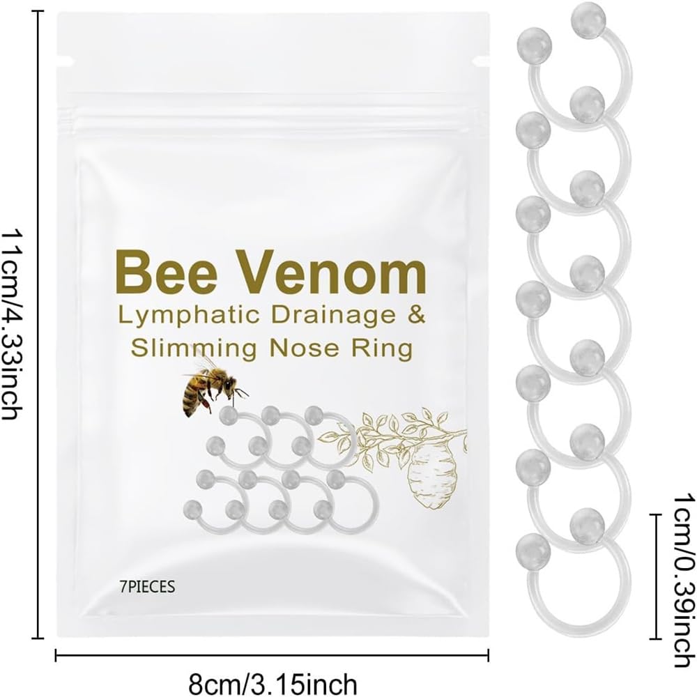 Bee Venom Lymphatic Drainage Nose Ring, Bee Venom Slimming Nose Ring, Bee Venom Lymphatic Generic uk supplements