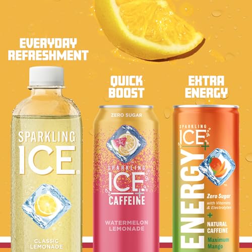 Sparkling Ice, Classic Lemonade Sparkling Water, Zero Sugar Flavored Water Sparkling ICE uk supplements