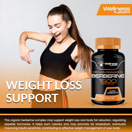 WELLNESS LABSRX Berberine Supplement 1500mg - Liposomal Berberine with Ceylon WELLNESS LABSRX uk supplements