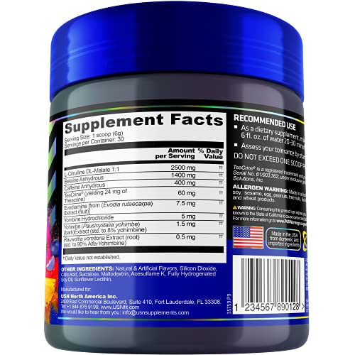 USN 3XT Max Pre-Workout Supplement Drink Mix Powder for Energy, Endurance and Pump USN uk supplements